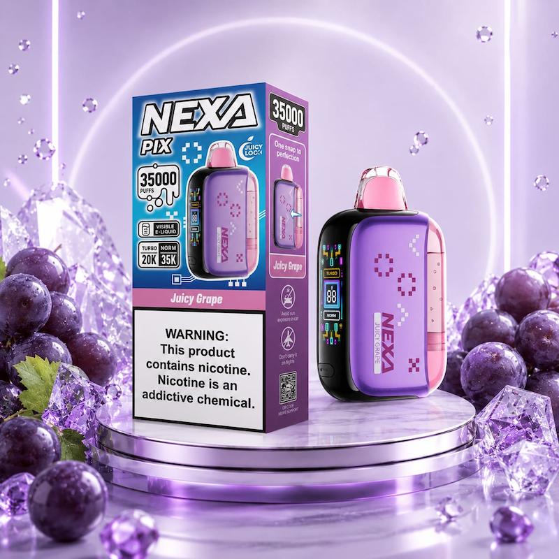 پاد یکبارمصرف 35000 پاف نکسا پیکس نیکوتین 50 انگور | NEXA PIX 35K  