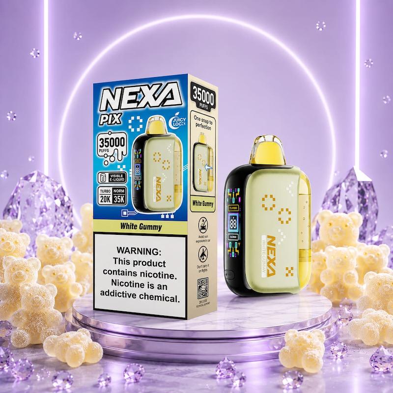 پاد یکبارمصرف 35000 پاف نکسا پیکس نیکوتین 50 پاستیل خرسی | NEXA PIX 35K  