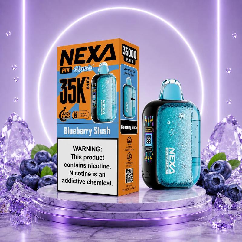 پاد یکبارمصرف 35000 پاف نکسا پیکس نیکوتین 50 بلوبری یخ | NEXA PIX 35K  
