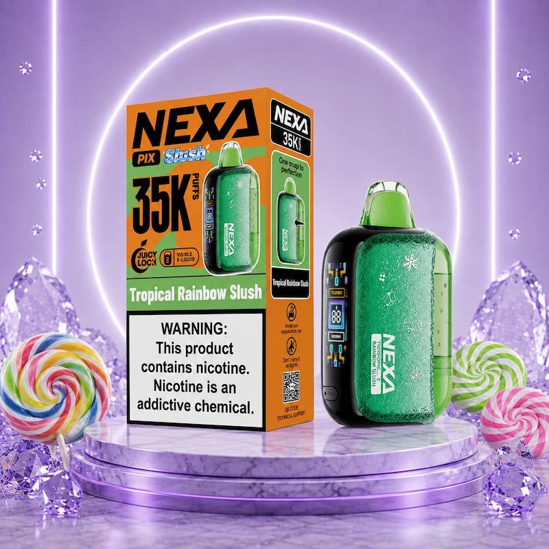 پاد یکبارمصرف 35000 پاف نکسا پیکس نیکوتین 50 آبنبات چوبی | NEXA PIX 35K  