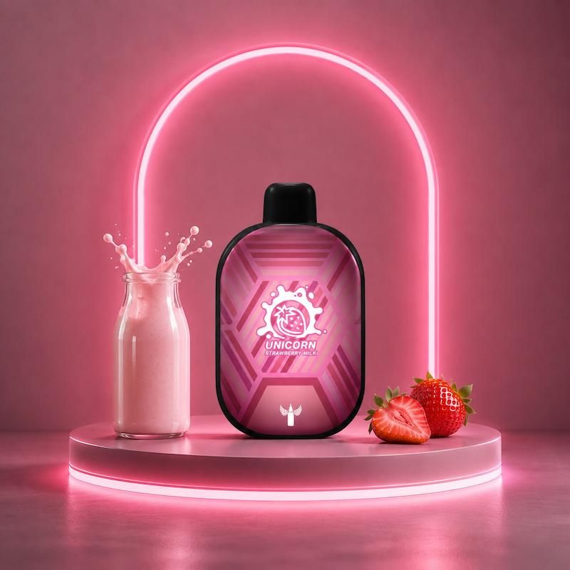 یکبار مصرف Dr Vapes 5500 پاف دکترویپ پک شیر توتفرنگی