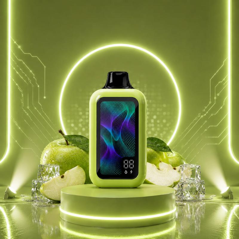 پاد الف ورلد، ELF WORLD BK50000، سیب ترش یخ، Sour Apple Ice، پاد ۵۰ هزار پاف، پاد یکبار مصرف