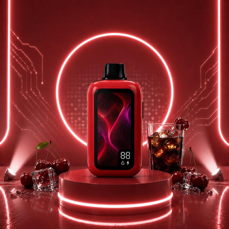 پاد الف ورلد، ELF WORLD BK50000، گیلاس نوشابه، Cherry Cola Ice، پاد ۵۰ هزار پاف، پاد یکبار مصرف