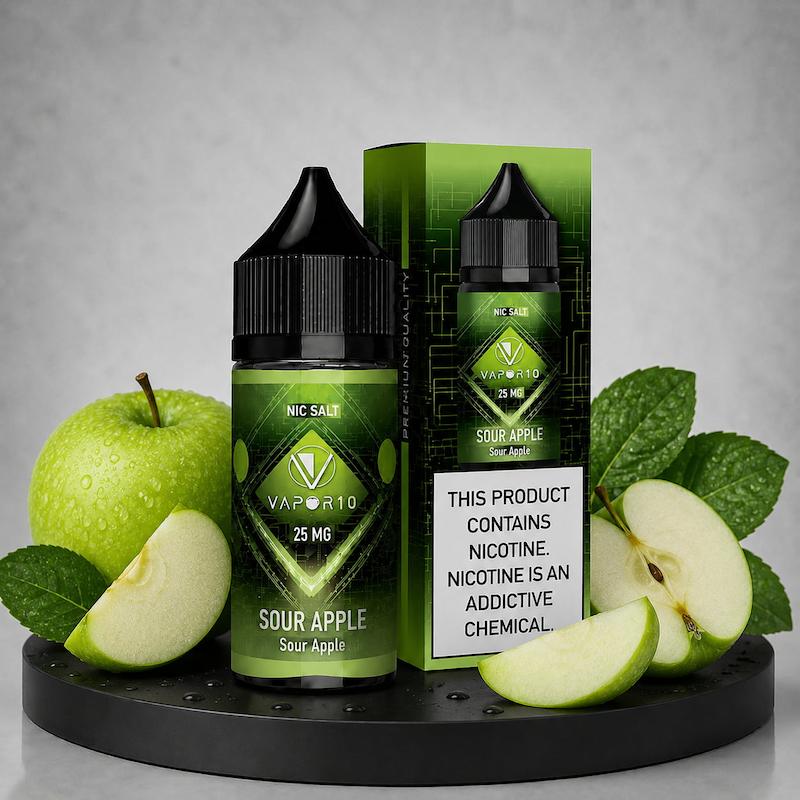 سالت 30 میل ویپرتن Vapor10 نیکوتین 25 سیب ترش