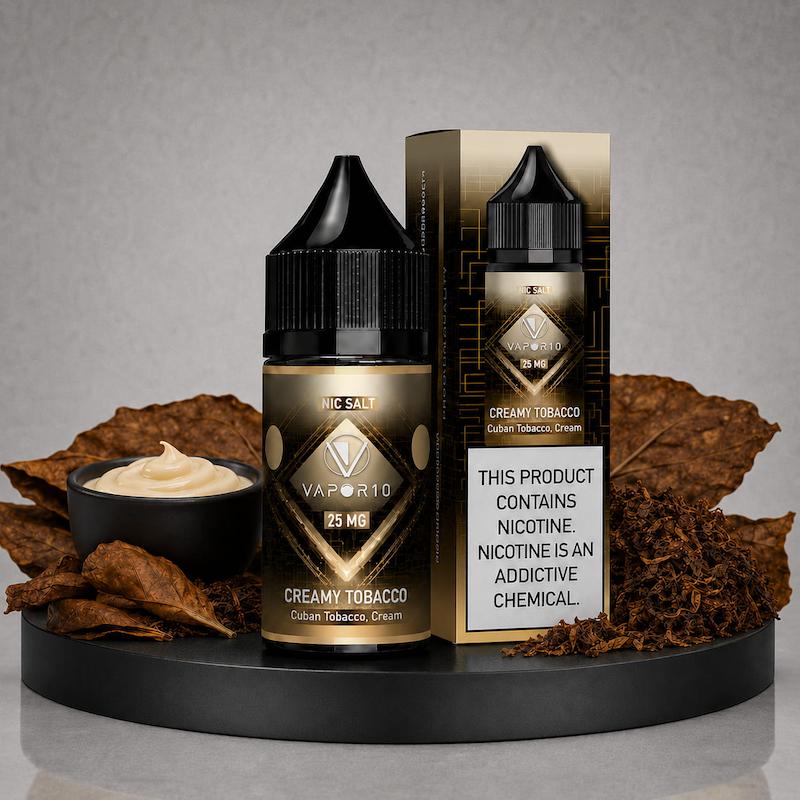 سالت 30 میل ویپرتن Vapor10 نیکوتین 25 تنباکو خامه