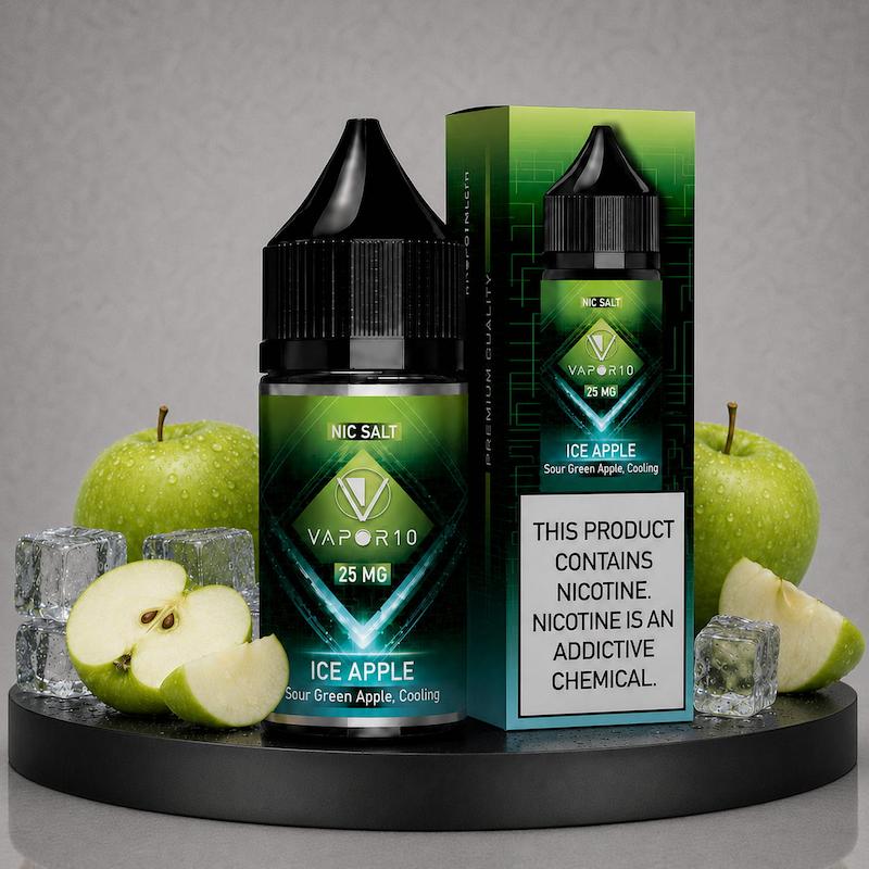 سالت 30 میل ویپرتن Vapor10 نیکوتین 25 سیب یخ