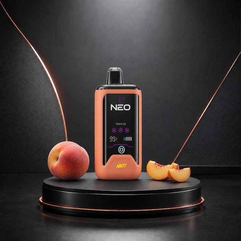 پاد یکبار مصرف نستی NEO 25000 هلو، دستگاه نستی NEO هلو، پاد هلو، ویپ یکبار مصرف هلویی، پاد ۲۵ هزار پاف نستی