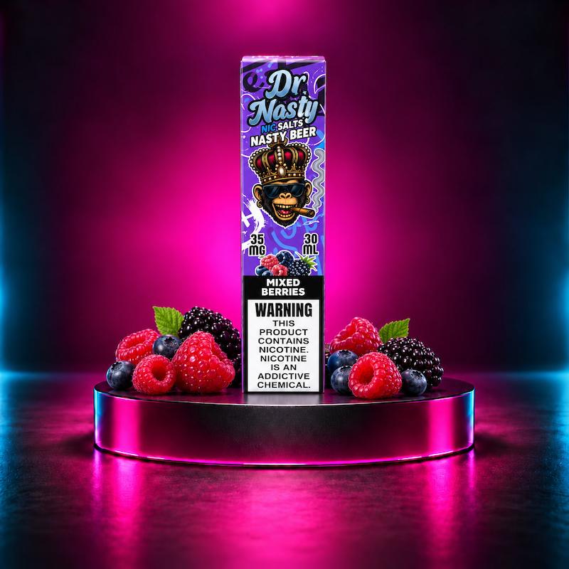 سالت دکتر نستی میکس تمشک، Dr Nasty Mixed Berries، سالت میکس بری ۳۰ میل