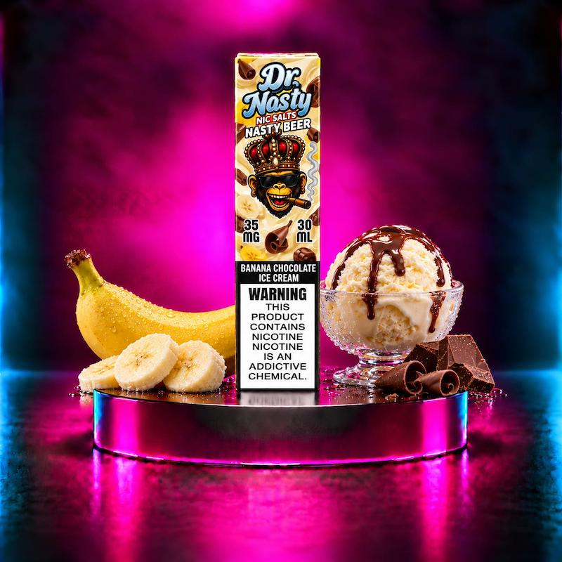 سالت دکتر نستی بستنی موز شکلات، Banana Chocolate Ice Cream، سالت دسری ۳۰ میل