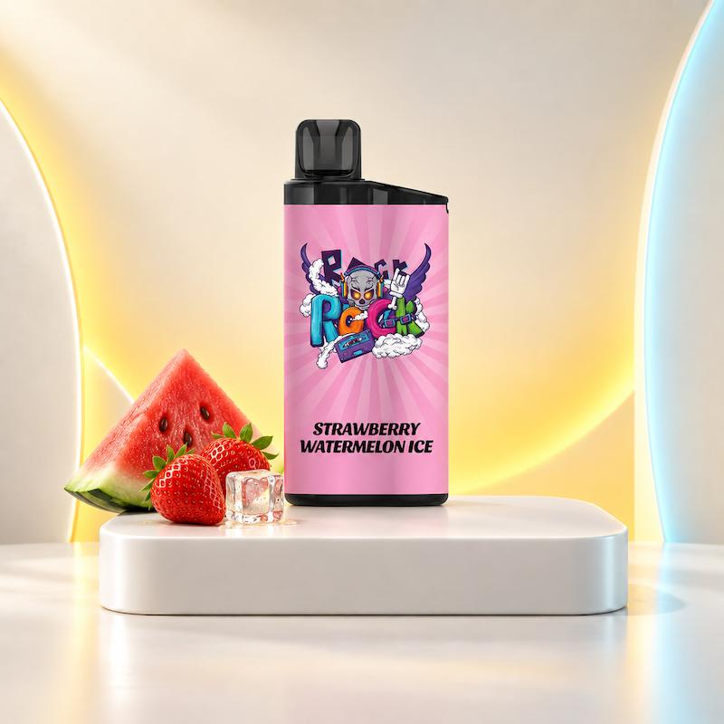 ایگت بار 3500 هندوانه توت فرنگی، پاد ایگت هندوانه توت فرنگی یخ، IGET BAR 3500 Strawberry Watermelon Ice، پاد یکبار مصرف میوه‌ای