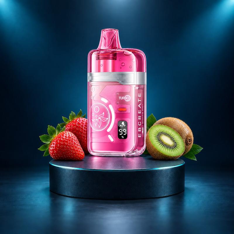 پاد یکبار مصرف ای بی کریت 40000 توت فرنگی کیوی، EBCREATE BC PRO 40K Strawberry Kiwi، پاد توت فرنگی کیوی، پاد یکبار مصرف 40000 پاف