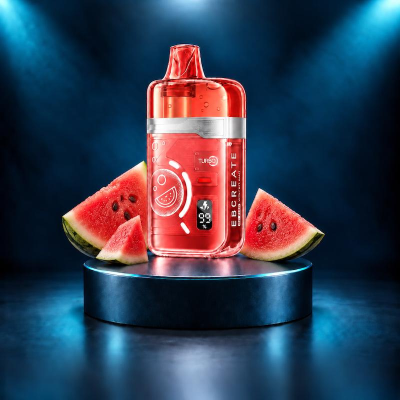 پاد یکبار مصرف ای بی کریت 40000 هندوانه یخ، EBCREATE BC PRO 40K Watermelon Ice، پاد یکبار مصرف هندوانه، پاد واترملون آیس