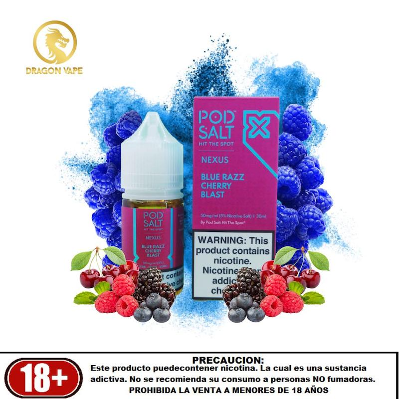 سالت پادسالت (Pod Salt Nicotine 30ml) | (میکس تمشک ، گیلاس)