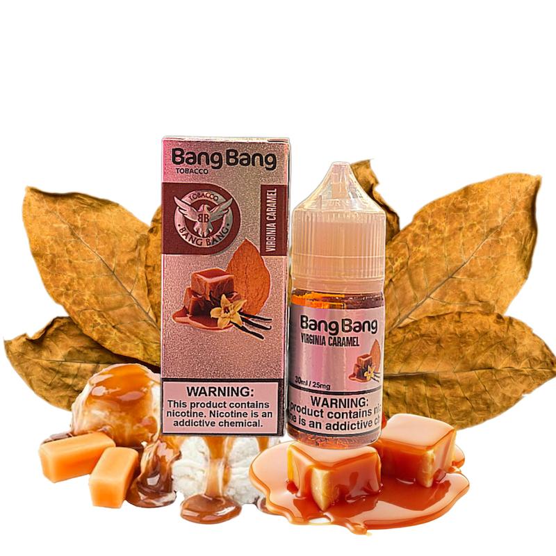 سالت نیکوتین 25 میلی‌گرم بنگ بنگ | Bang Bang Nicotine Salt 25mg تنباکو کرم کارامل