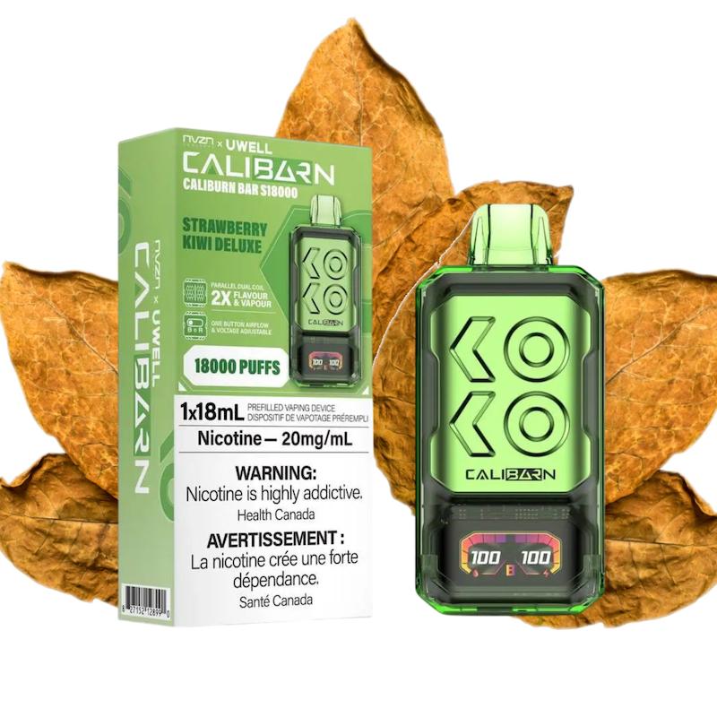 پاد یکبار مصرف 18000 پاف Caliburn Bar تنباکو کارامل وانیل vct