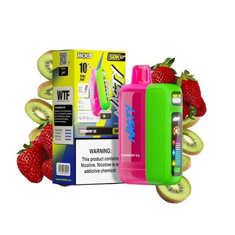 یکبار مصرف 50 هزار پاف نستی Bolt Hyper Puff | Nasty Bolt کیوی توتفرنگی