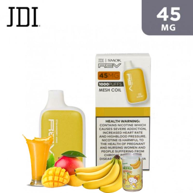  یکبار مصرف JDI SMOK 1000 پک 20MG انبه موز