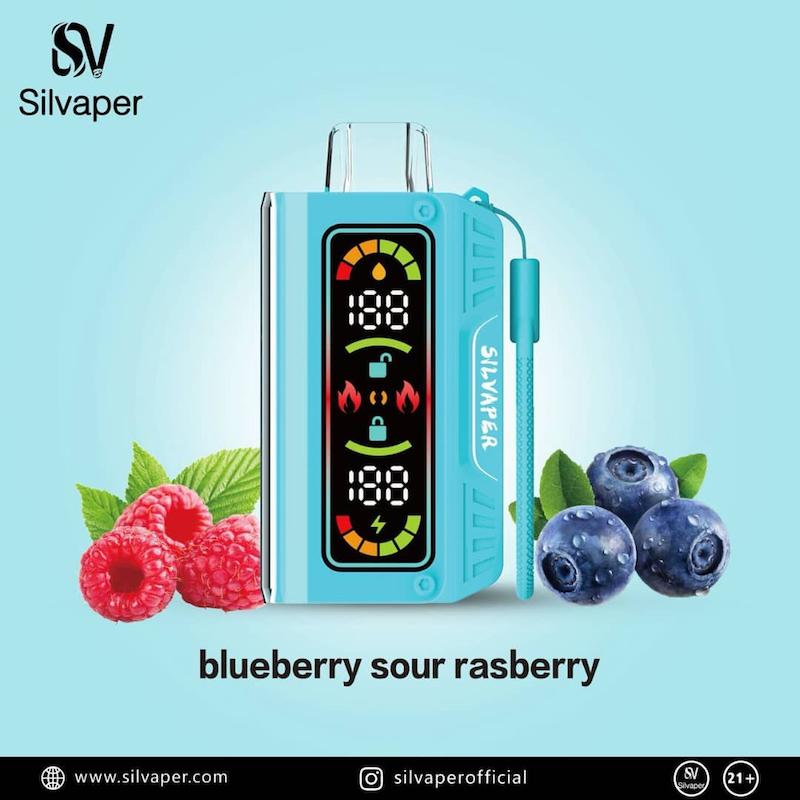 ویپ یکبار مصرف سیلویپر SILVAPER 20000 Puff | بلوبری تمشک آبی پاستیل