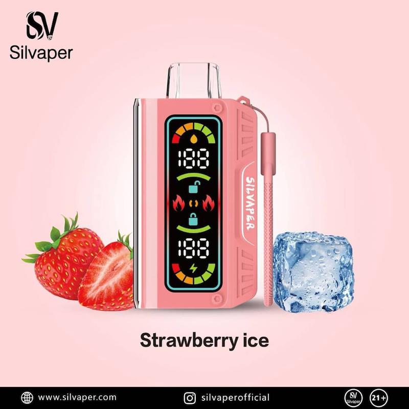 ویپ یکبار مصرف سیلویپر SILVAPER 20000 Puff | توتفرنگی یخ
