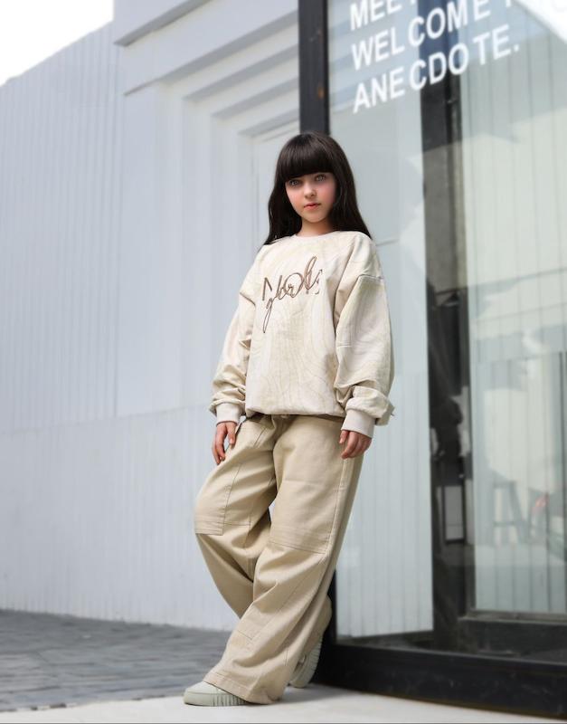 بلوز قارچی و شلوار کتان