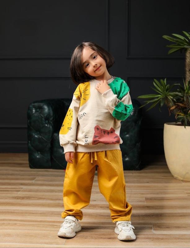 ست بلوز و شلوار مام استایل کتان