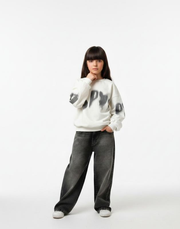 ست بلوز و شلوار بگ جین دخترانه