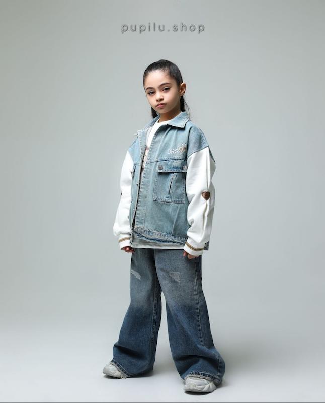 ست کت جین و تیشرت دخترونه