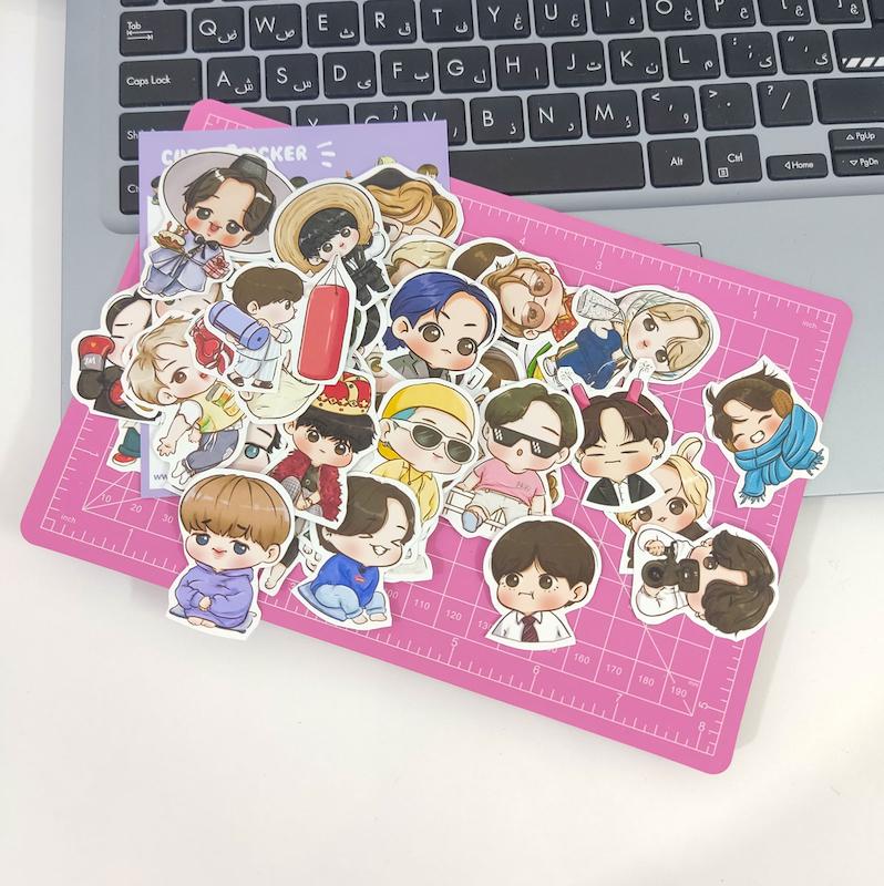 استیکر کیوت 52 عددی BTS