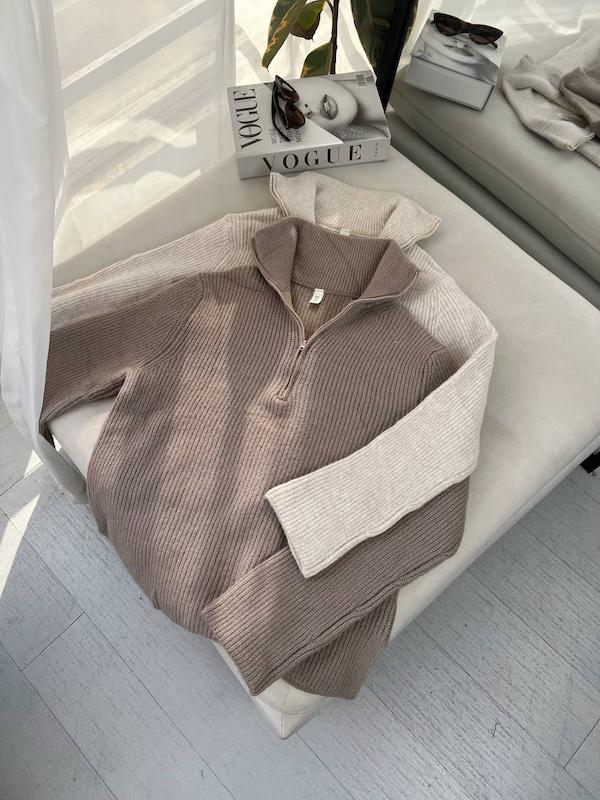 بافت نیم زیپ مینیمال