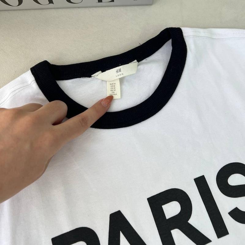 تیشرت H&M چاپ دار PARIS 