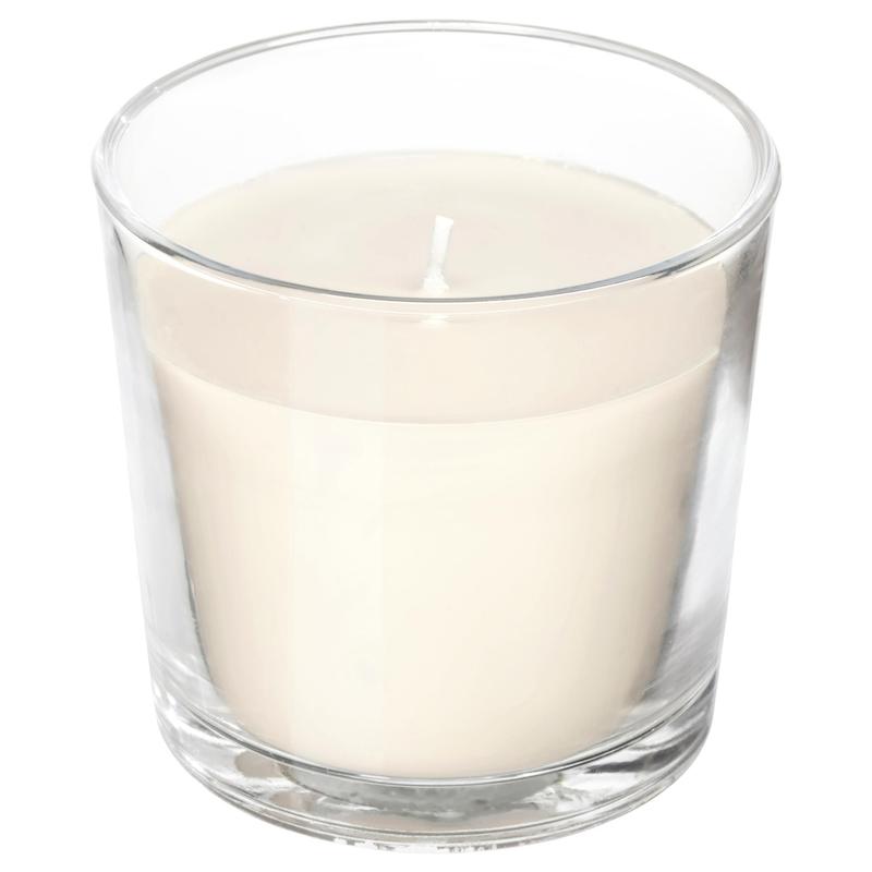 شمع معطر ایکیا با رایحه بستنی وانیلی