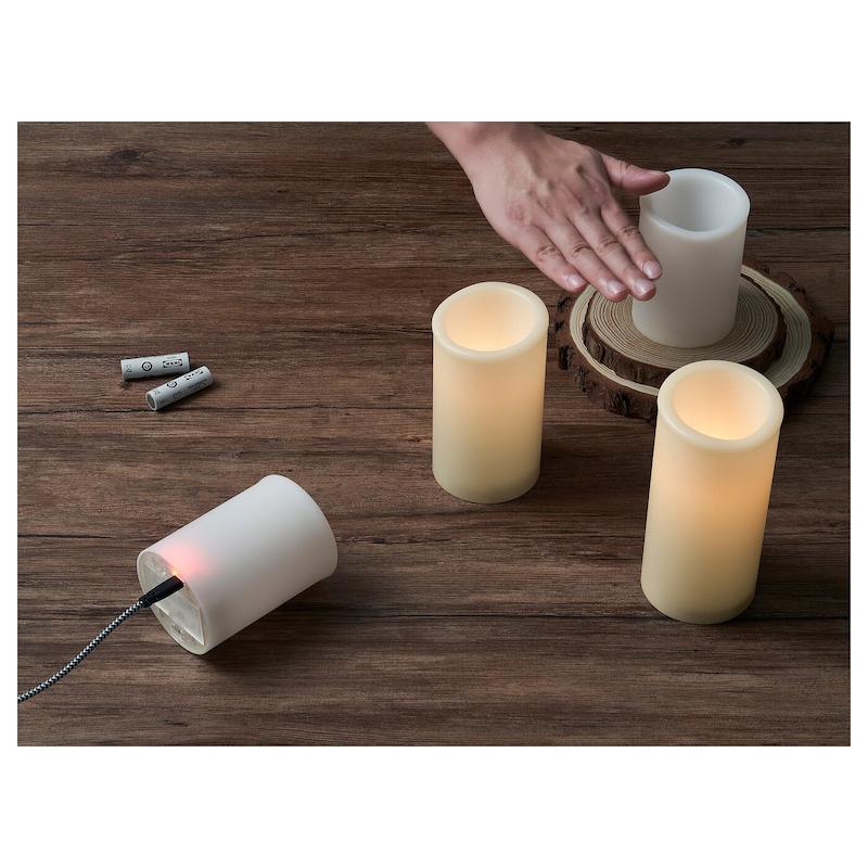 شمع های  LED  ایکیا مدل ADELLOVTRAD