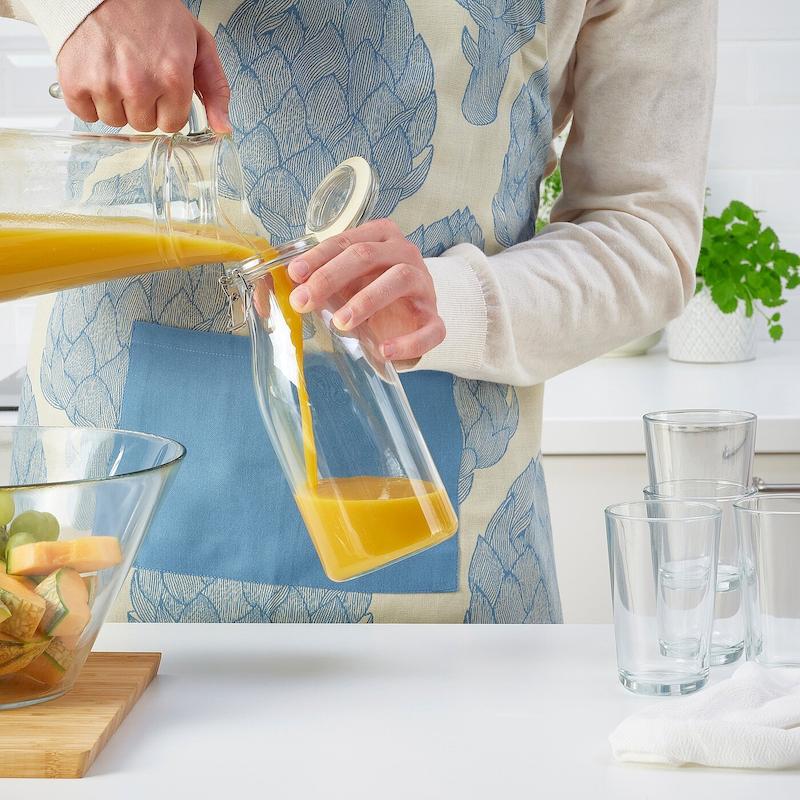 بطری شیشه با درب 