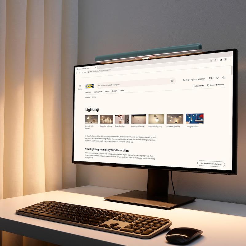 چراغ مطالعه LED مانیتور ایکیا مدل LAGERGÅNG