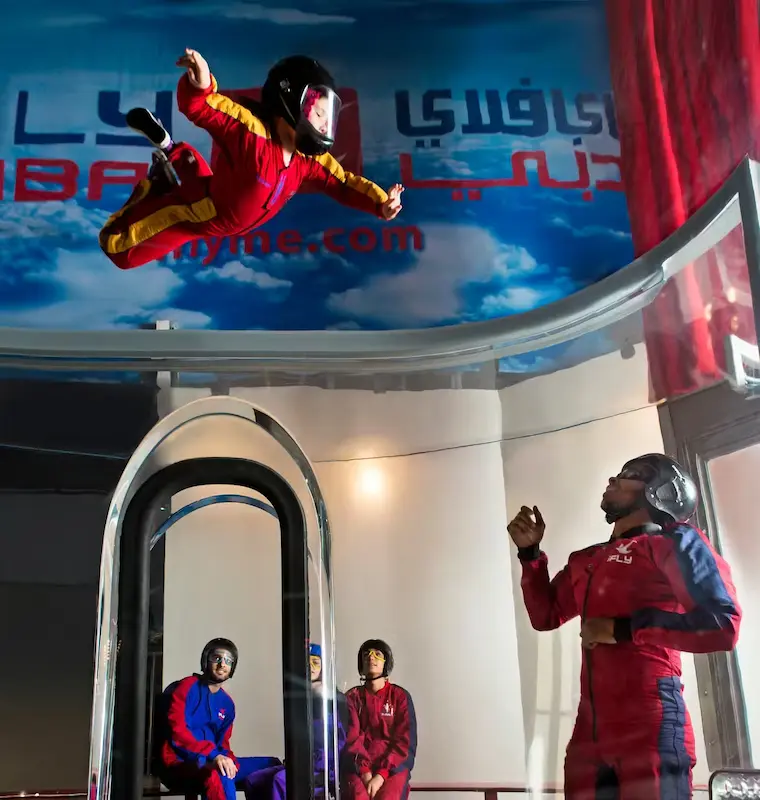 iFly Dubai: اسکای‌دایوینگ سرپوشیده در دبی