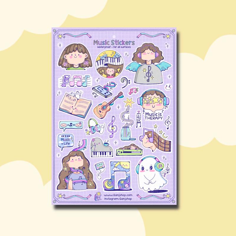 مجموعه استیکر موسیقی