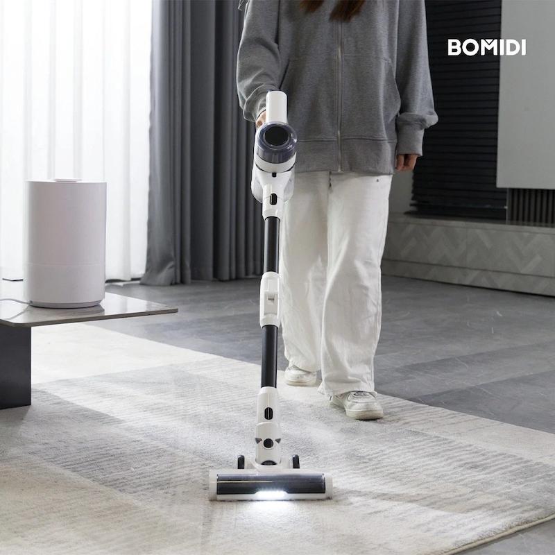  جاروبرقی نمایشگر دار شارژی شیائومی  مدل بومیدی Bomidi Cordless stick vacuum with self-emptying station Airwave A1 با ۱۸ ماه گارانتی شرکتی 