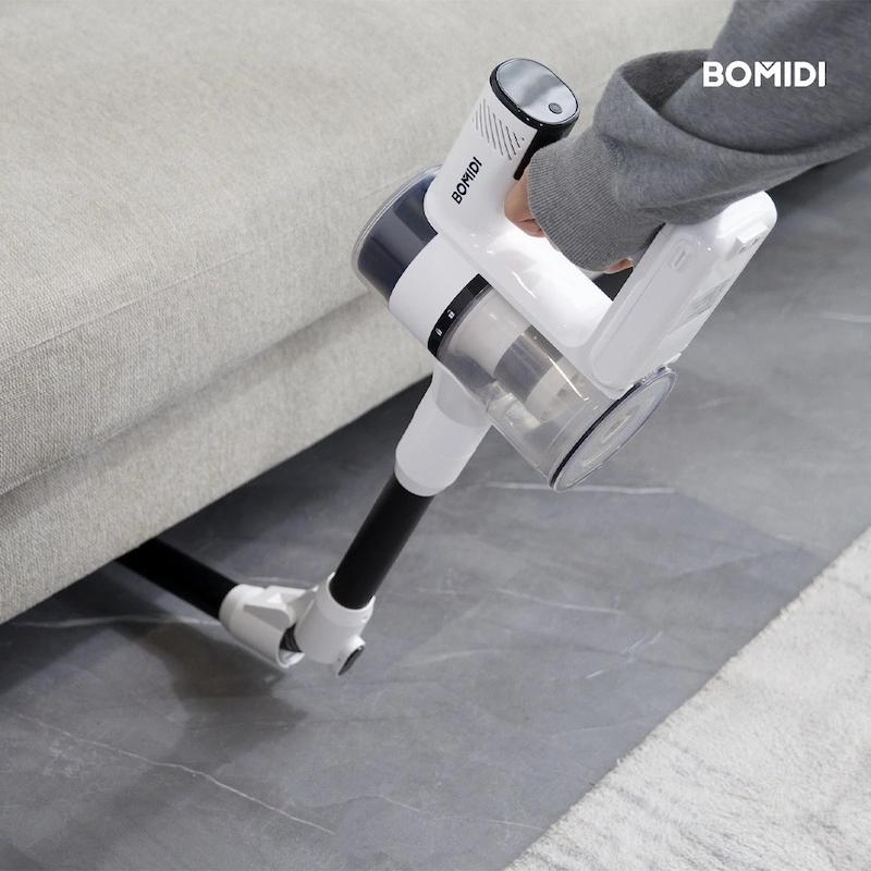  جاروبرقی نمایشگر دار شارژی شیائومی  مدل بومیدی Bomidi Cordless stick vacuum with self-emptying station Airwave A1 با ۱۸ ماه گارانتی شرکتی 
