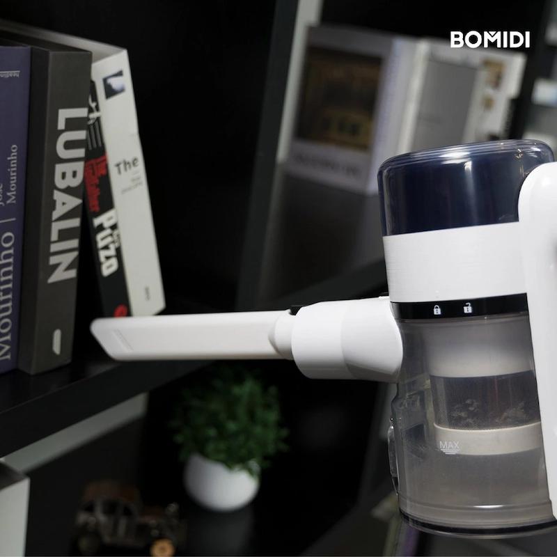  جاروبرقی نمایشگر دار شارژی شیائومی  مدل بومیدی Bomidi Cordless stick vacuum with self-emptying station Airwave A1 با ۱۸ ماه گارانتی شرکتی 