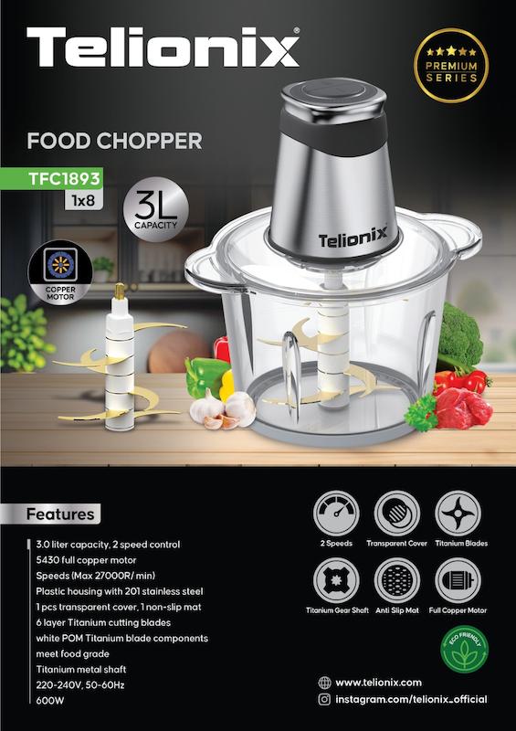  خردکن تلیونیکس Telionexمدل TFC1893 | با۱۸ ماه گارانتی شرکتی 