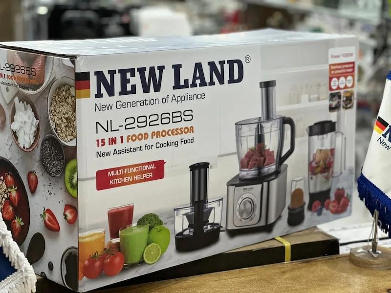  غذا ساز ۱۵ کاره نیولند مدل New land 2926 با ۱۸ ماه گارانتی شرکتی 