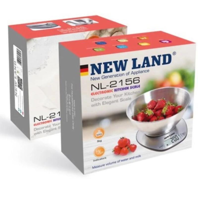 ترازو آشپزخانه استيل نیولند آلمان مدل New land NL-2156  با تضمین بالاترین کیفیت
