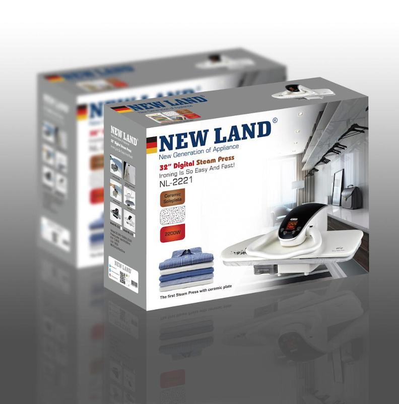   اتو پرس ۳۲ اینچی نیولند آلمان مدل New land NL-2222 با ۱۸ ماه گارانتی شرکتی