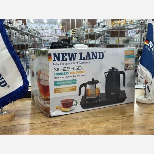  چای ساز کنار همی نیولند مدل NL-2895BL دارای المنت استریکس و پلاگین Bsبا تضمین بالاترین کیفیت