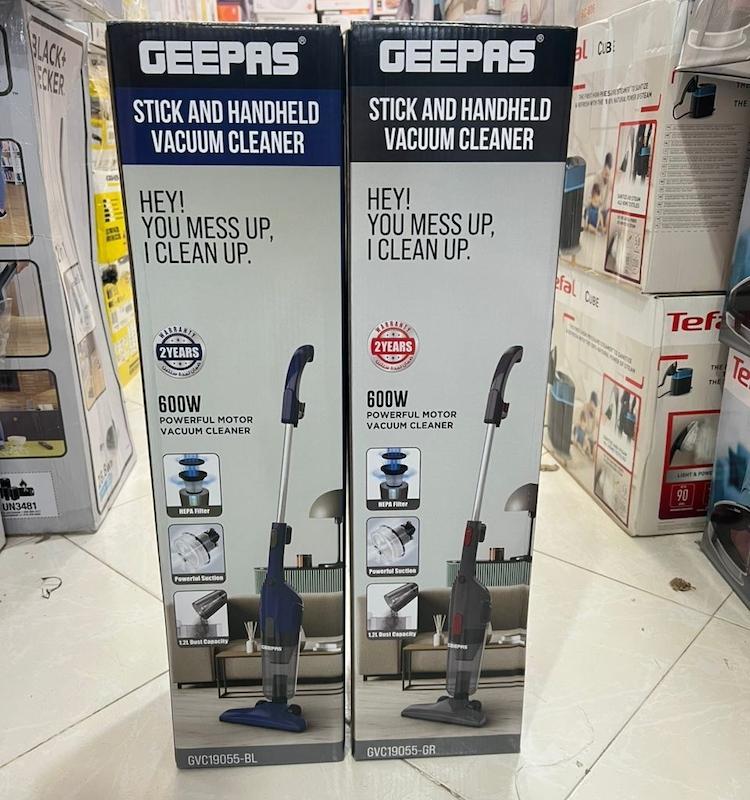  جارو برقی عصایی ۶۰۰ وات جی پاس مدل GeepasGVC  19055-Bk با تضمین بالاترین کیفیت