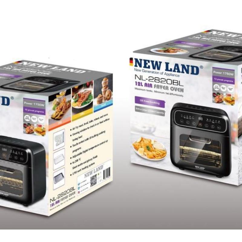 سرخ کن بدون روغن ۱۲ لیتری نیولند مدل NL 2820BL با۱۸ ماه گارانتی شرکتی