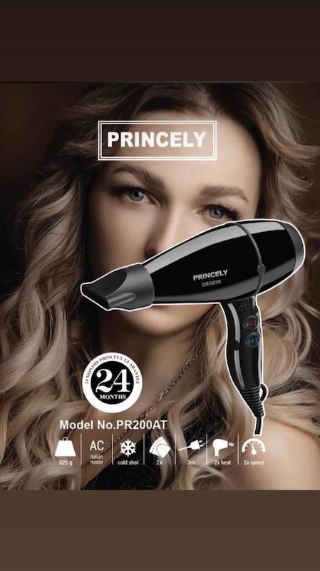  سشوار پرنسلی مدل PR200AT باگارانتی اصالت کالا