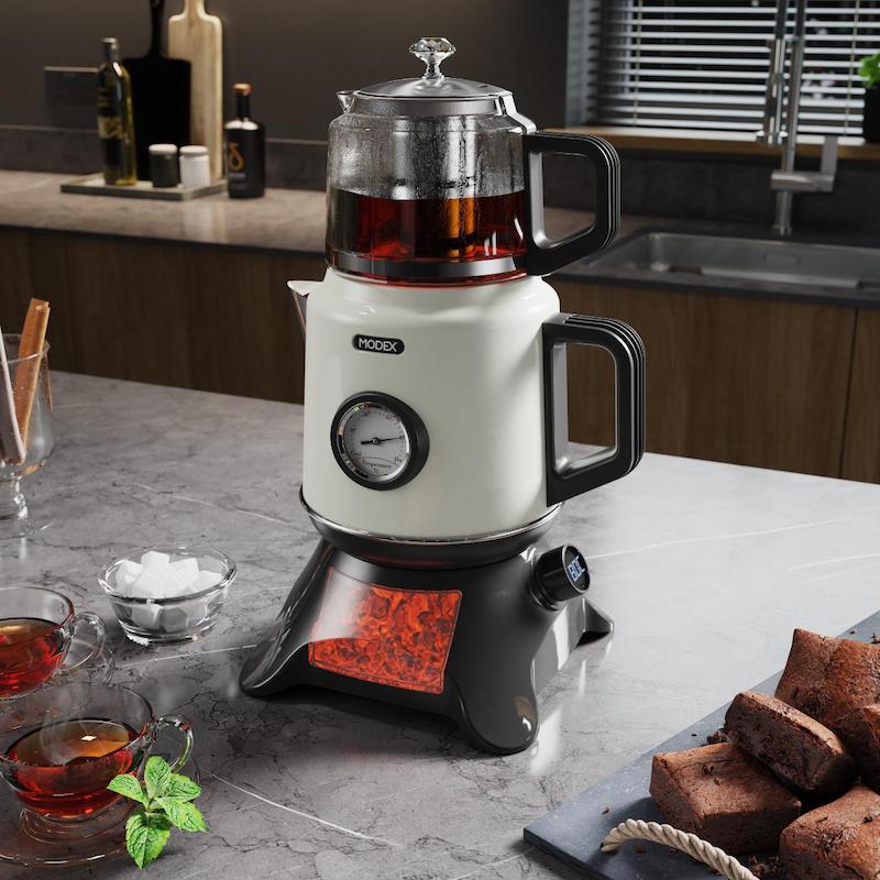  چای ساز مودکس تحت لیسانس انگلستان مدل TC-8010 طرح شومینه ای  با ۳ سال گارانتی شرکتی 