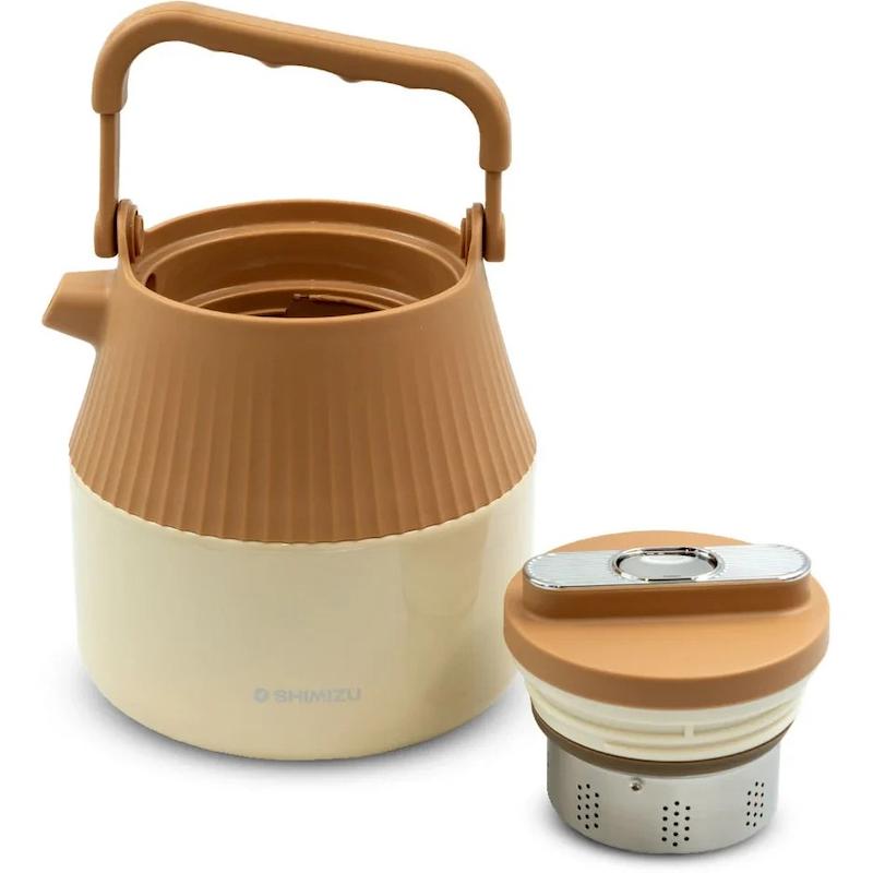فلاسک SM-6322 شیمیزو اصل ژاپن درجه دار 900 میلی لیتر داخل استیل با گارانتی اصالت وسلامت کالا