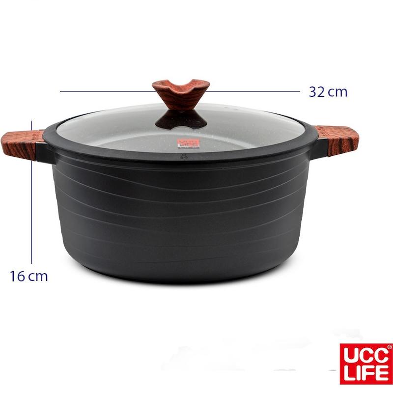 سرویس قابلمه گرانیتی 12 پارچه UCCLIFE مدل UC1412  با گارانتی اصالت و سلامت کالا